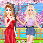 Cherry Blossom Cake Cooking